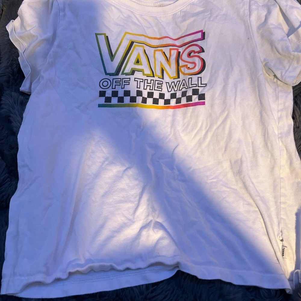 Rainbow "Vans" Crop top